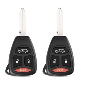 keyless remote key fob replacement fits chrysler 300 2005-07/ aspen 2007-09/dodge charger 2006-07/durango 2007-09/grand cherokee 2005-07/jeep commander 2006-07 (kobdt04a, oht692427aa)