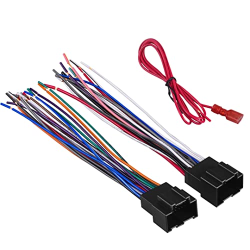 BATIGE Radio Wiring Harness for GM Chevy 2007-2015, GMC 2006-2017, Buick 2007-2014 Install Car Stereo Wire Cable Plug Non-Amplified System