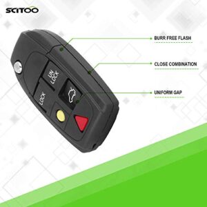 SCITOO Key Fob Shell Replacement fit for Volvo C70 S90 V90S40 S60 S80 V70 XC70 XC90 2X 5 Button LQNP2T-APU