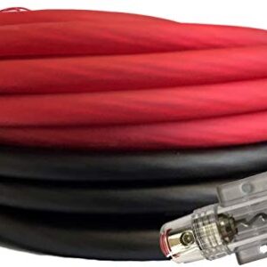 SoundBox Connected 4 Gauge Red/Black Amplifier Amp Power/Ground Wire Set 50 Ft