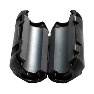 10pcs inner 9mm 0.35” ferrite clip noise filter ferrite bead ferrite clamps chokes ferrite ring ferrite snap black