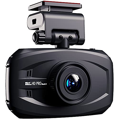 WheelWitness HD PRO Mark II – Premium Dash Cam - Sony Starvis - Super Capacitor - iOS Android App - 170° Super Wide Lens - Night Vision Dashboard Camera - for 12V Cars & Trucks