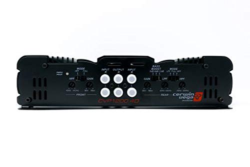 Cerwin-vega Mobile CVP1200.4D CVP Series 4-Channel Class-D Amplifier (600W Rms), Black