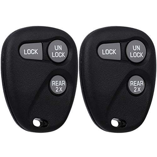 OCPTY 2 pcs Flip Key Entry Remote uncut Key Fob Transmitter Replacement for 97-02 for Chevy for GMC for Oldsmobile Express Sonoma for Astro for Suburban for Tahoe Yukon Jimmy Savana Bravada ABO1502T