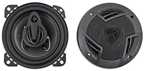 Pair Rockville RV4.3A 4" 3-Way Car Speakers 500 Watts / 70w RMS CEA Rated Total