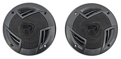 Pair Rockville RV4.3A 4" 3-Way Car Speakers 500 Watts / 70w RMS CEA Rated Total