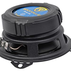 Pair Rockville RV4.3A 4" 3-Way Car Speakers 500 Watts / 70w RMS CEA Rated Total