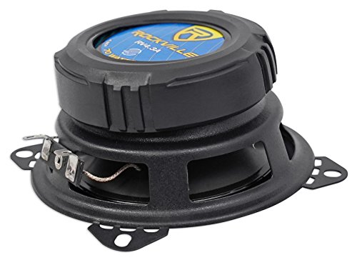 Pair Rockville RV4.3A 4" 3-Way Car Speakers 500 Watts / 70w RMS CEA Rated Total