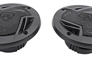 Pair Rockville RV4.3A 4" 3-Way Car Speakers 500 Watts / 70w RMS CEA Rated Total