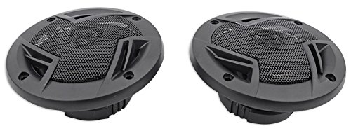 Pair Rockville RV4.3A 4" 3-Way Car Speakers 500 Watts / 70w RMS CEA Rated Total