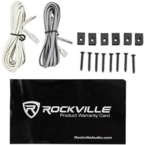 Pair Rockville RV4.3A 4" 3-Way Car Speakers 500 Watts / 70w RMS CEA Rated Total