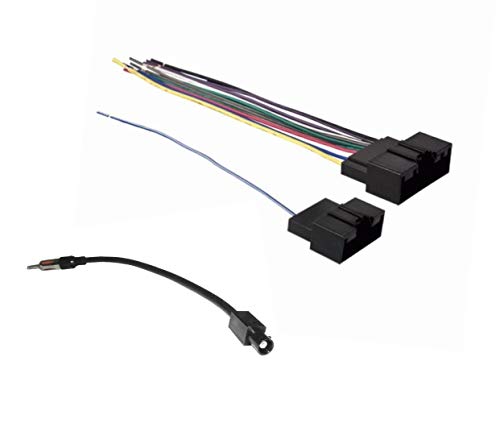 Car Stereo Wire Harness and Antenna Adapter Combo to Install an Aftermarket Radio for Select Ford Fiesta, Transit, Transit Connect etc. - See Compatible Vehicles and Years Below