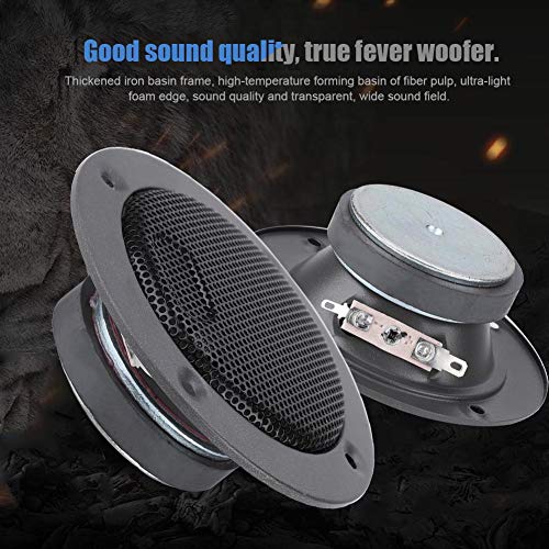 Magnetic Loudspeaker, 3 Inch Full Range Audio Speaker Stereo Woofer Magnetic Circuit Design Tweeter Speaker.