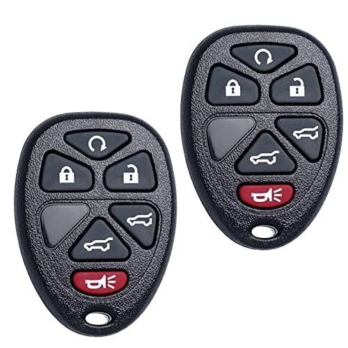 Key Fob Remote Replacement Fits for Chevy Tahoe Suburban GMC Yukon/Yukon XL 1500 2500 Cadillac Escalade ESV/EXT 2007 2008 2009 2010 2011 2012 2013 2014 Keyless Entry Remote Start Control 22951510