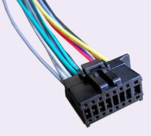 wiring harness fits pioneer deh-x2800ui, dxt-2569ui, fh-x51bt, mvh-s21bt
