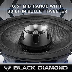 BLACK DIAMOND Dia-XT6 6.5" 2-Ways MidRange Loudspeaker with Built-in Bullet Tweeter 4-Ohm 450 Watts (1 Speaker)