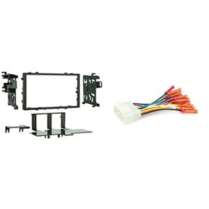 metra 95-7801 double din installation kit & scosche ha08bcb compatible with select 1998-08 honda power/speaker connector/wire harness for aftermarket stereo installation