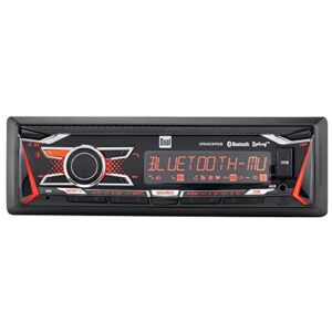 dual electronics xrm69rgb | 12 character lcd single din car stereo | rgb custom colors | push to talk assistant | bluetooth hands free calling music streaming | am/fm | usb playback & charging