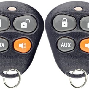 KeylessOption Keyless Entry Remote Starter Car Key Fob Alarm for Aftermarket Viper Automate EZSDEI474V 474V (Pack of 2)