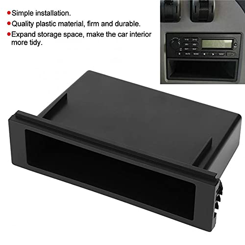 SIGRID Universal Car Double 1 Din Dash Cup Holder Storage Box Plastic for Stereo Radio