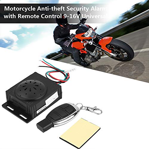 Anti-Theft Security Alarm System with Remote Control 9-16V Universal for Most Motorcycle