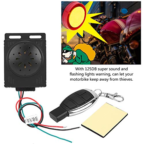 Anti-Theft Security Alarm System with Remote Control 9-16V Universal for Most Motorcycle