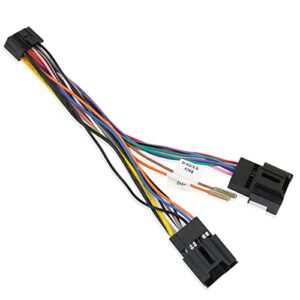 aftermarket car radio stereo wiring harness adapter 16 pin connector compatible with chevrolet silverado suburban buick