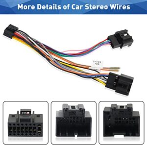 Aftermarket Car Radio Stereo Wiring Harness Adapter 16 Pin Connector Compatible with Chevrolet Silverado Suburban Buick