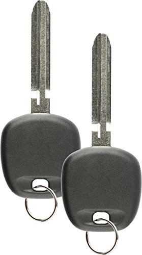 Discount Keyless Replacement Uncut Ignition Transponder Chipped Car Key For Toyota G Chip (2 Pack)