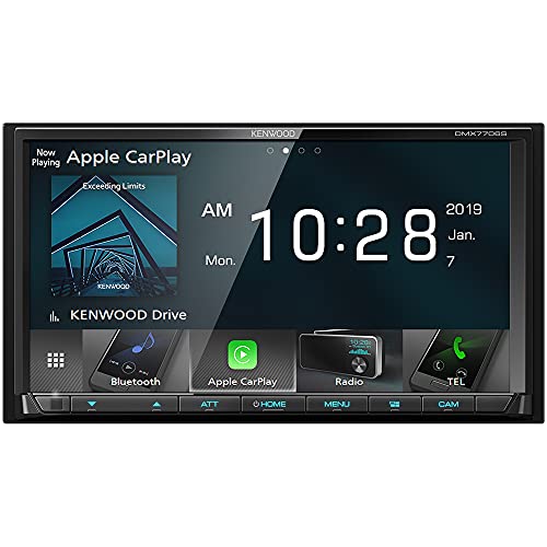 Kenwood DMX7706S 6.95" Digital Media Receiver w/Bluetooth, Apple CarPlay and Android Auto