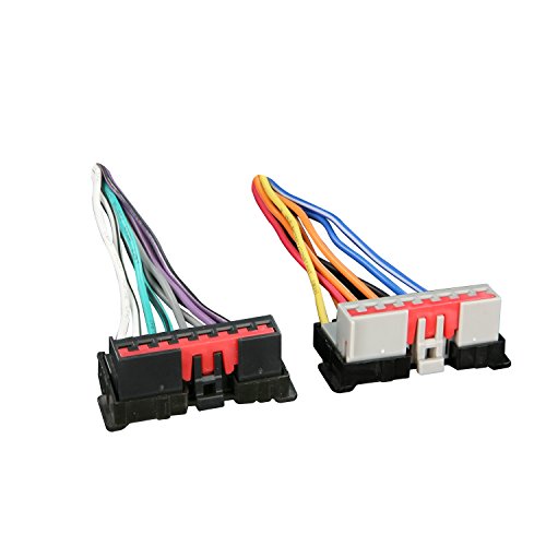 Metra 71-1770 86-04 Ford Vehicle Harness & Scosche FD02B Compatible with Select 1986-97 Ford Power/Speaker Connector/Wire Harness for Aftermarket Stereo Installation with Color Coded Wires