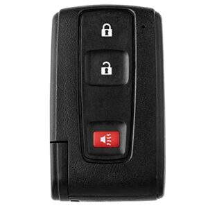 helloauto key fob fit for 2004-2009 toyota prius 3 buttons replacement keyless entry smart remote key. fcc id: mozb31eg p/n: 2584a-b31eg, 89994-47061 (only fits silver logo)