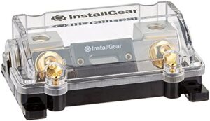 installgear 0/2/4 gauge awg in-line anl fuse holder with 250 amp fuse | inline fuse holder – no wire terminals needed | 250 amp fuse block, fuse box, automotive fuse block