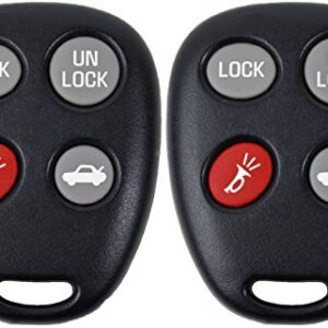 KeylessOption Keyless Entry Remote Fob Control Car Key Replacement for LHJ009 (Pack of 2)