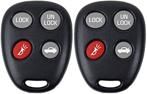 KeylessOption Keyless Entry Remote Fob Control Car Key Replacement for LHJ009 (Pack of 2)