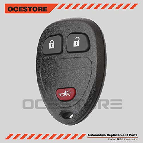 OCESTORE 1 Pcs OUC60270 OUC60221 3 Button Keyless Entry Remote Car Key Fob Replace# 15913420