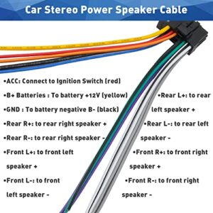 Aftermarket Radio Wiring Harness Replacement for Kenwood Radio 16 Pin Stereo Harness Adapter Connector