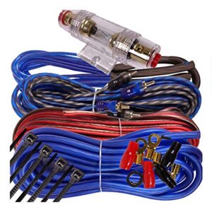 gravity complete 1000w 8 gauge amplifier installation wiring kit amp pk3 8 ga blue – for installer and diy hobbyist – perfect for car/truck/motorcycle/rv/atv