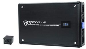 rockville krypton-m3 4000w max/1000w rms mono 1 ohm car amplifier amp+remote
