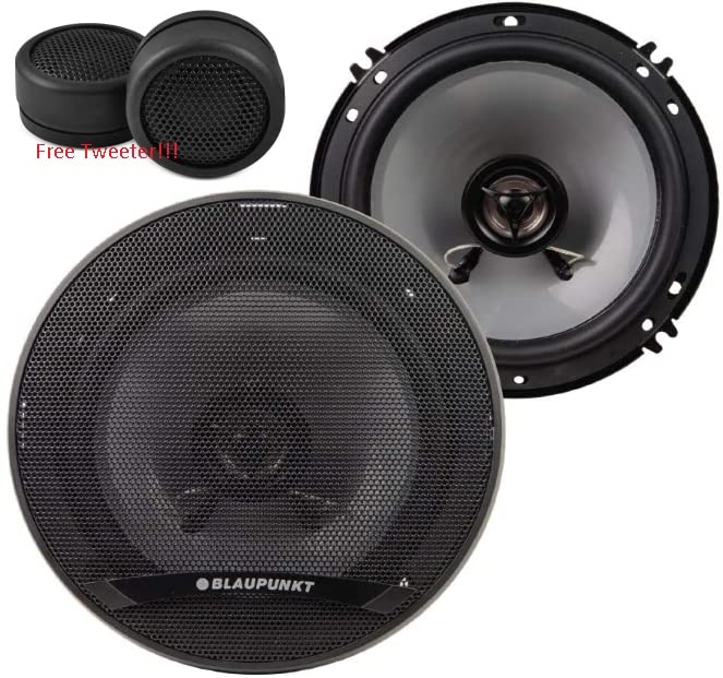 BLAUPUNKT GTX620 6.5" 2-Way Coaxial Car Speakers 300 Watts 4 Ohm