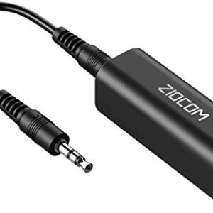 ZIOCOM Ground Loop Noise Isolator, Noise Filter, Eliminate The Buzzing Noise for Your Car Audio System/Home Stereo with Jack 3.5mm Audio Cable