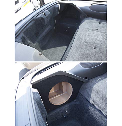 Compatible with Chevy Camaro or Pontiac Firebird Coupe 1993-2002 Single 10" Subwoofer Driver Side Sub Box Speaker Enclosure