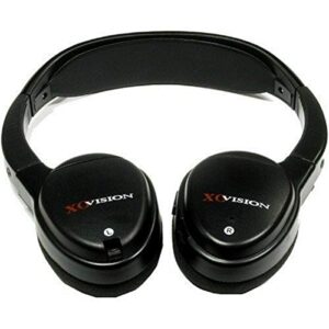 xo vision ir620 universal ir infrared wireless foldable headphones for in-car tv, dvd, & video listening