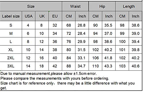 Andongnywell Women's Elastic Belted High Waist Casual Bow tie Jeans Long Pants with Pocket Trousers (Gray,X-Large)