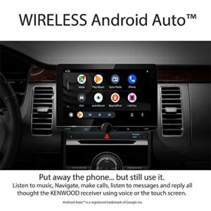 KENWOOD eXcelon Reference DMX1057XR 10.1" Digital Multimedia Bluetooth Car Stereo with USB, 10.1" Floating Touchscreen HD Display, AM/FM HD Radio, Double DIN, Apple CarPlay or Android Auto, SiriusXM