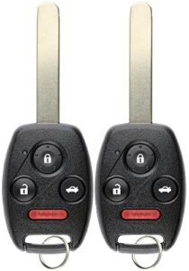 keylessoption keyless entry remote control uncut car ignition key fob replacement for oucg8d-380h-a (pack of 2)
