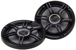 crunch cs65cxs full range 3-way shallow mount car speaker, 6.5″ , black