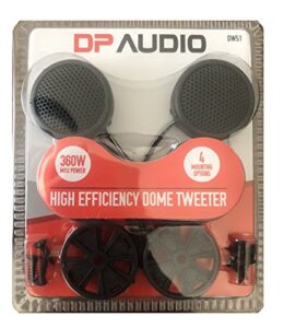 dp audio video high efficiency dome tweeter – 360w with bult in crossover