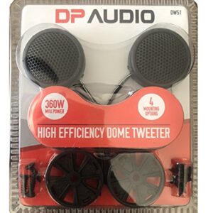 DP Audio Video High Efficiency Dome Tweeter - 360W with Bult In Crossover