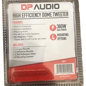 DP Audio Video High Efficiency Dome Tweeter - 360W with Bult In Crossover